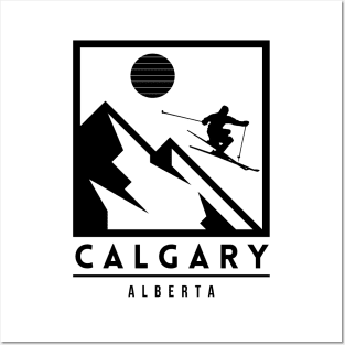 Calgary ski - Alberta Canada Posters and Art